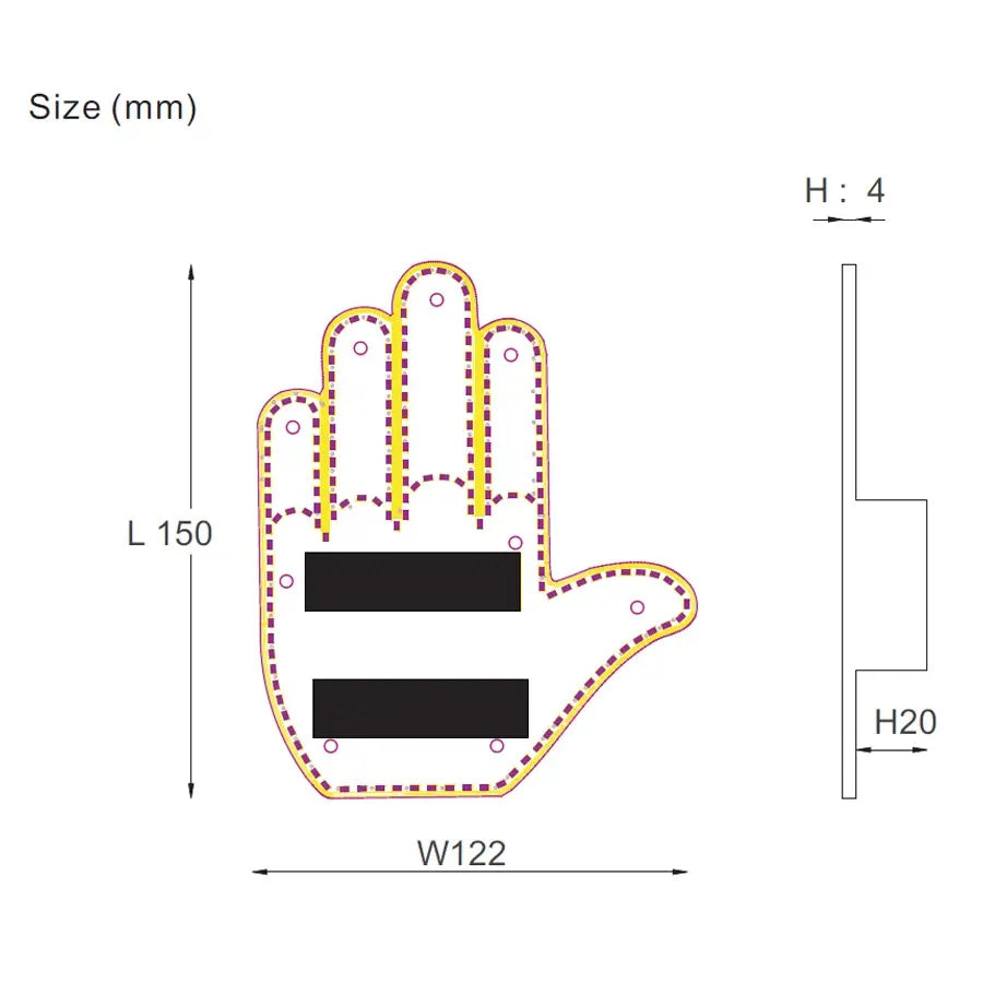 The DriftFlow™ - LED Hand Sign