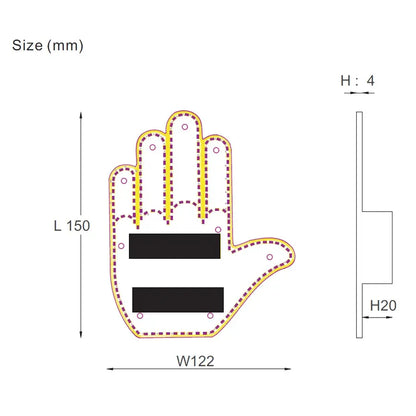 The DriftFlow™ - LED Hand Sign
